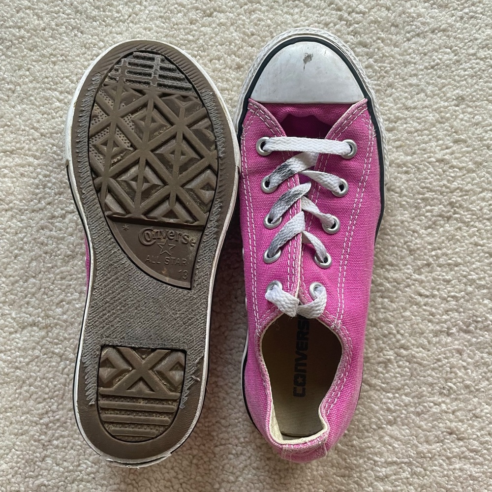 Kids Pink Low Rise Converse